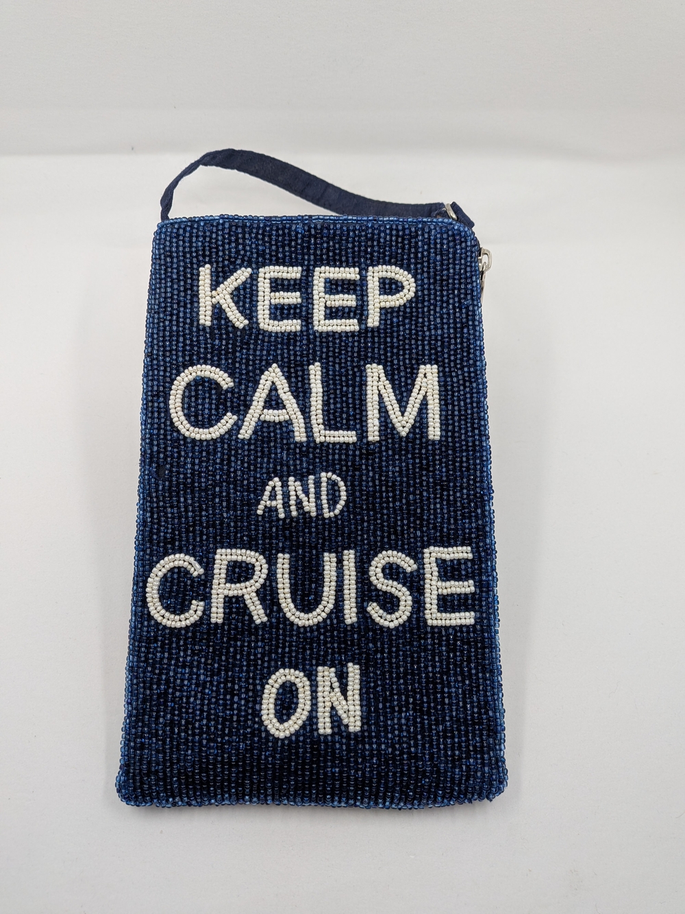 Bamboo Trading Co Beaded Club Bag - Keep Calm and Cruise On
